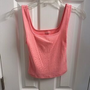 Coral Crop Tank Top